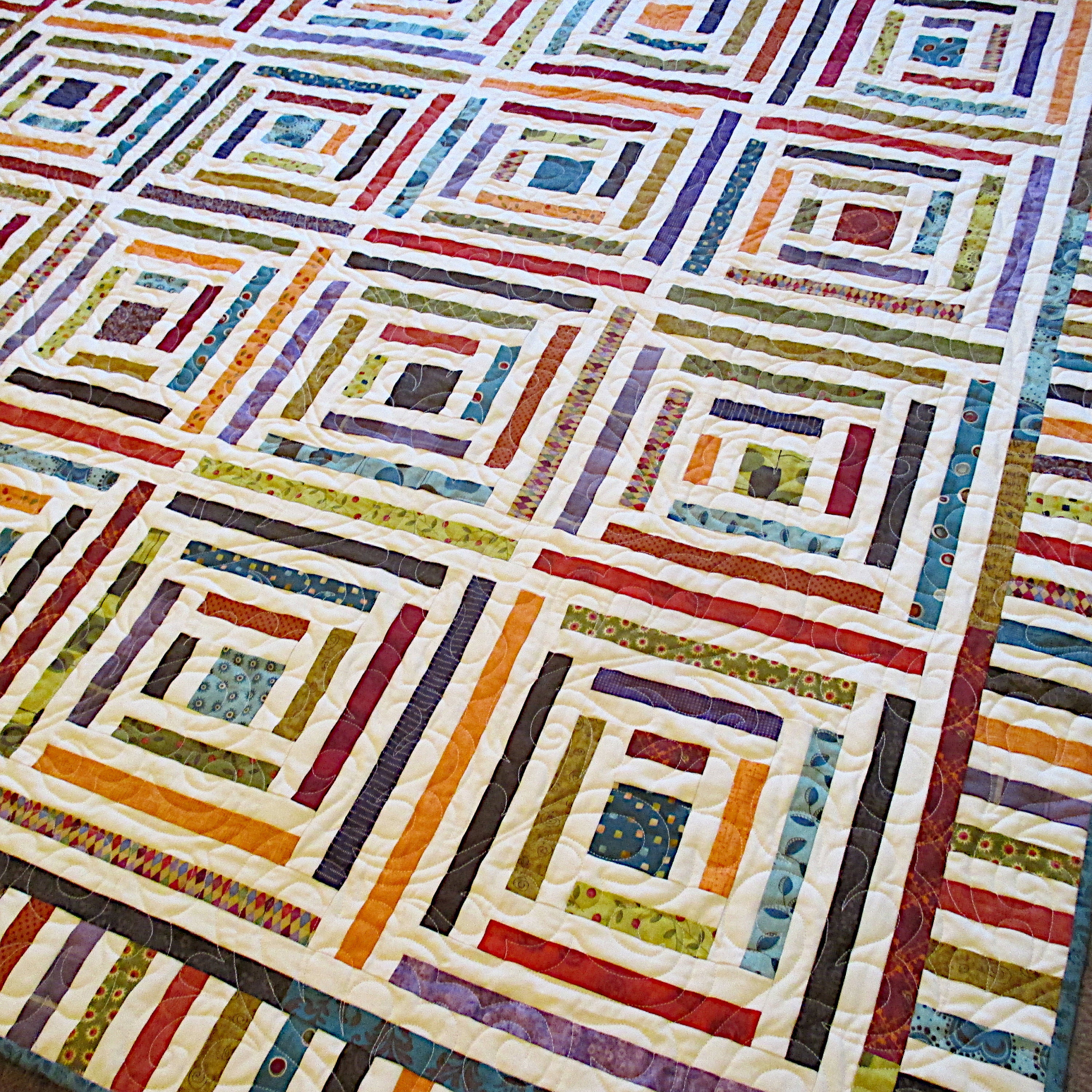 Stacked Logs Quilt Pattern / PDF Digital Pattern Download - Etsy