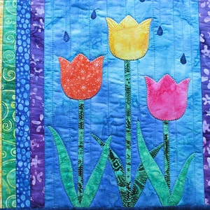 Tulips & Rainbows Little Ditty For April / PDF Digital Pattern Download image 3