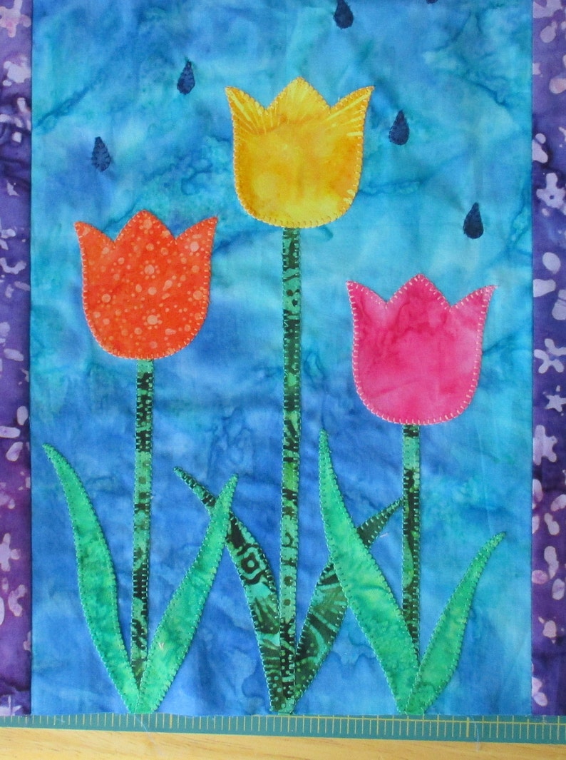 Tulips & Rainbows Little Ditty For April / PDF Digital Pattern Download image 4