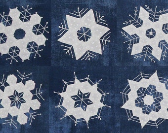 Snowflake Collection Row Quilt Pattern / Printed Paper Pattern