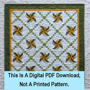 Irish Pinwheels Little Ditty For March / PDF Digital Pattern Download image 1
