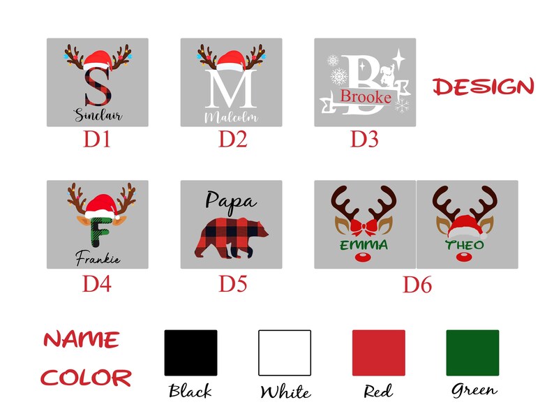 Family Christmas Name Pajamas Monogrammed Family Christmas Pajamas