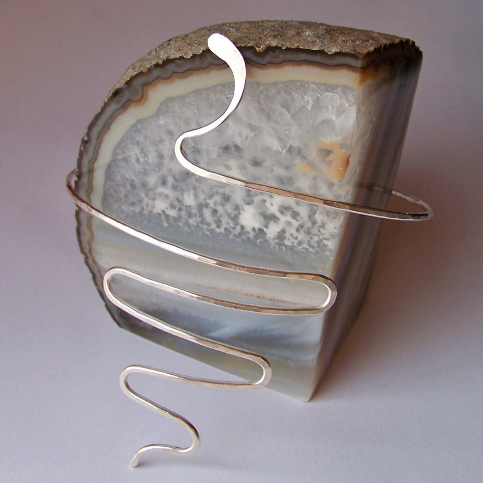 70's Silver Serpent Arm Cuff