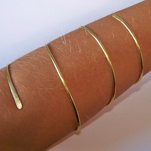 Gold Armlet - Arm Jewelry - UPPER or LOWER Armband - Upper Arm Jewelry Arm Cuff - Armlet - Bronze - Copper - Brass - German Silver