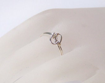 Sterling Silver Ring - SIMPLICITY - Wire Wrapped Ring - Minimalist Sterling Silver Ring - Rose Gold Ring - Yellow Gold Ring - Made to Order