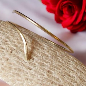 LOWER Armlet - Minimalist Armband Lower Arm Cuff - Made to Order in Copper Brass or German Silver
