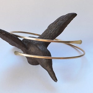Bronze Arm Cuff - Upper Arm Bracelet - Minimalist Textured Arm Band Armband - Upper Armlet - Bronze Upper Arm Bracelet - Upper Arm Jewelry
