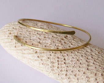 ITEM of THE WEEK Upper Arm Bracelet - Arm Band - Minimalist Smooth Armband - Upper Arm Cuff - Armlet - Brass Bronze Copper German Silver