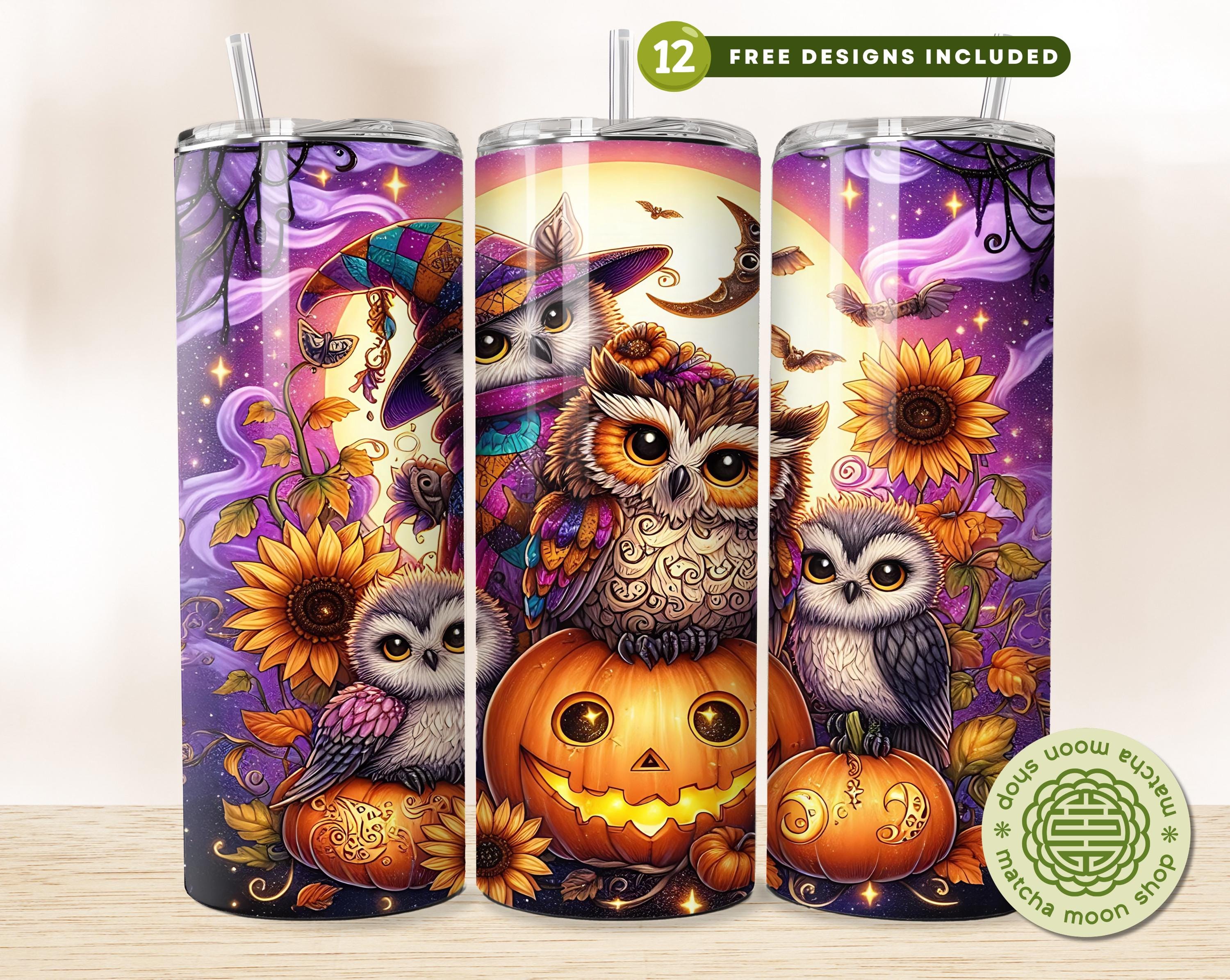 Halloween Witchy Owl 20oz Tumbler Design (digital Download) - Etsy