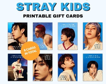 CHI:SKZ:8ページ Stray Kids Kpop Christmas Cards: SKZ Felix, Bang Chan, Hyunjin