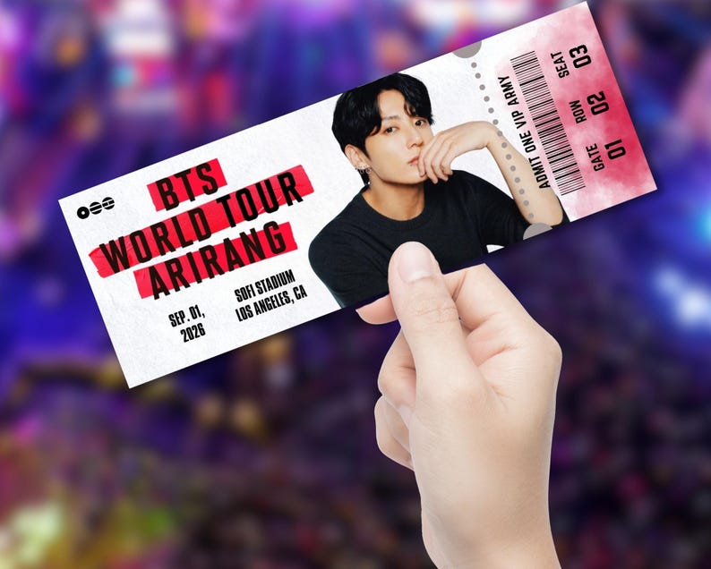 Plantilla de entradas para el concierto de la gira Arirang de BTS para ... Best motorcycle roads near me