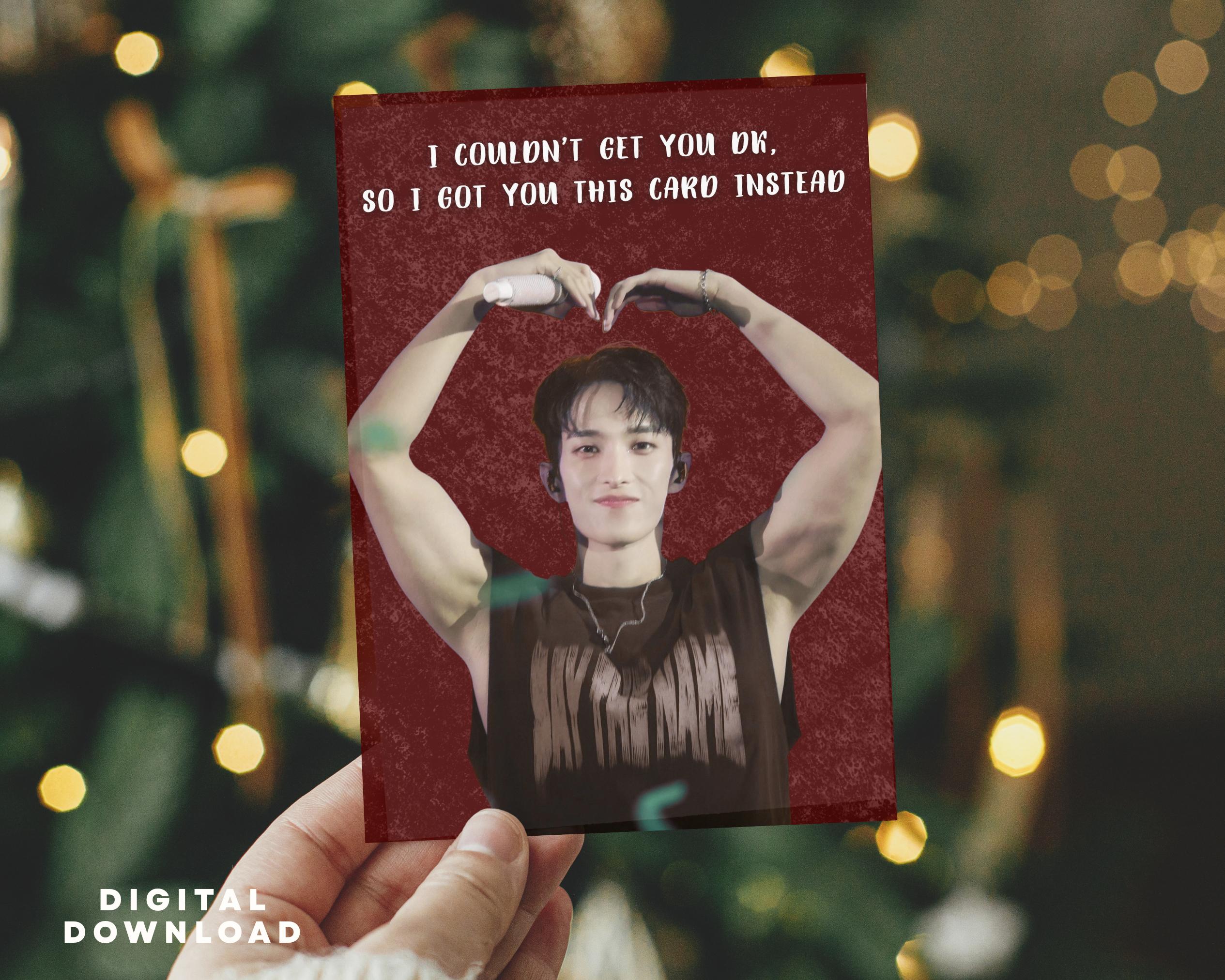 DK SVT Card Dokyeom Kpop Christmas Lee Seokmin Carat Printable