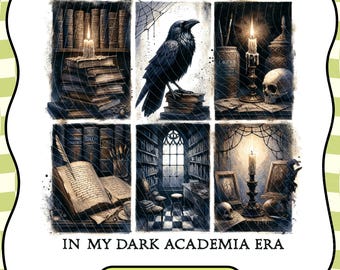 Bruja de la Academia Oscura PNG: Clipart de libro gótico, diseño de tarot de cuervo (descarga digital)