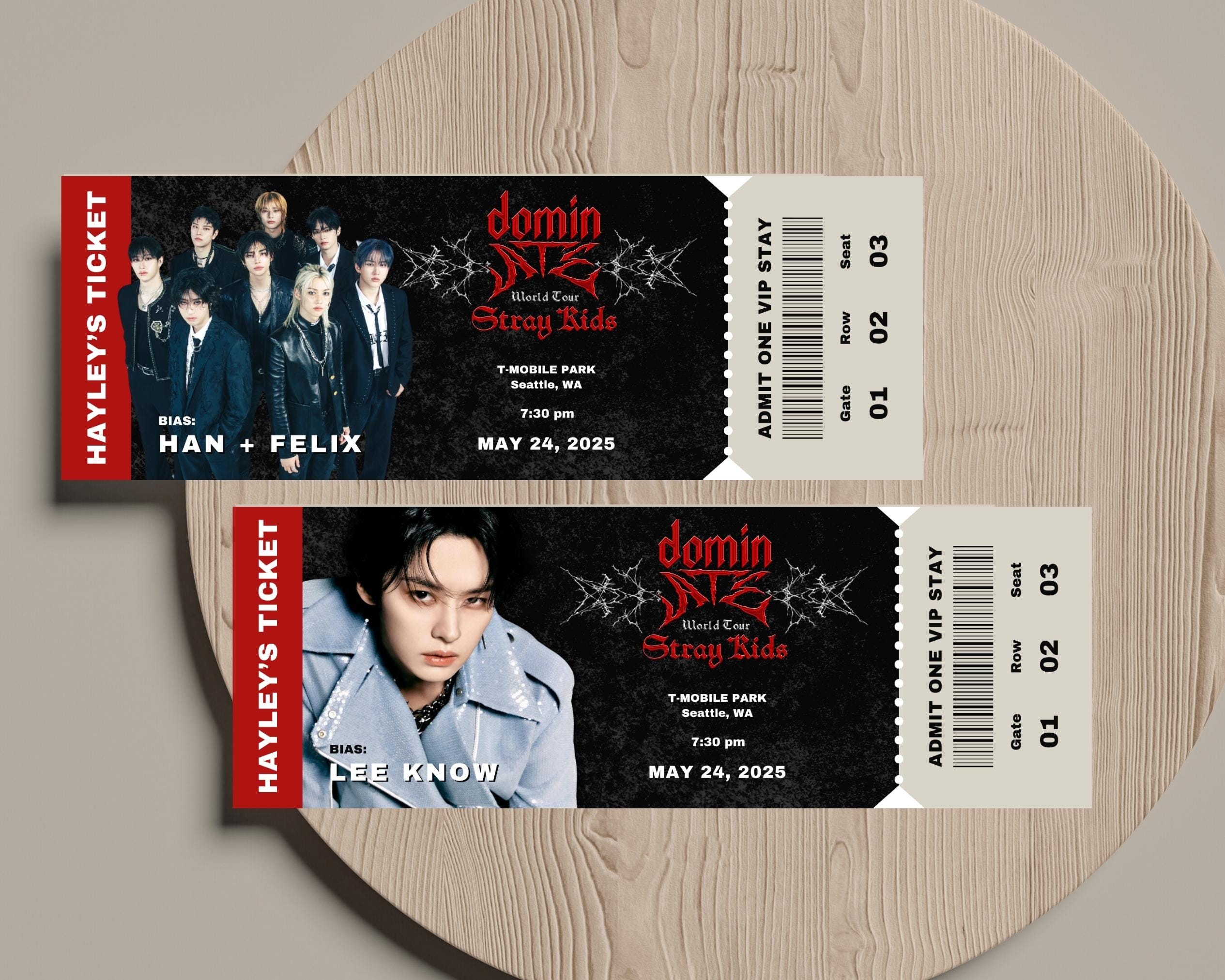Stray Kids Concert Ticket Template: Customizable Kpop Merch (canva