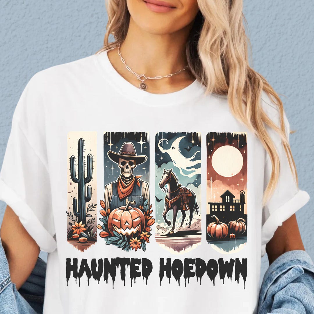Halloween Cowboy PNG, Haunted Hoedown PNG, Western Halloween ...