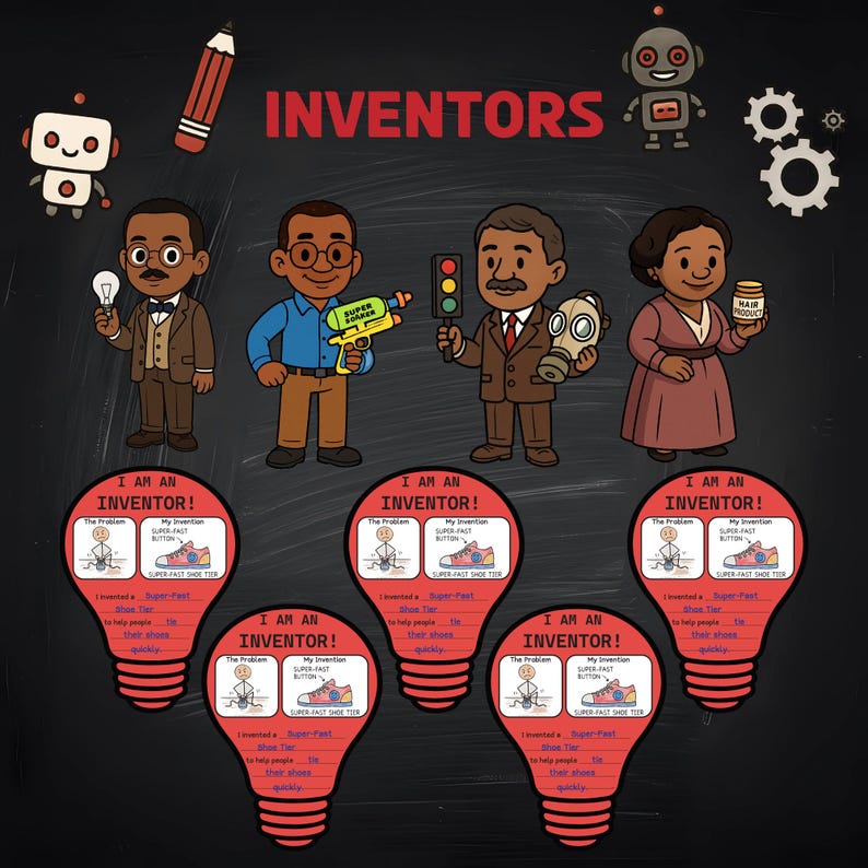 Black History Month STEM Activities & Bulletin Board Kit | MLK Day ...