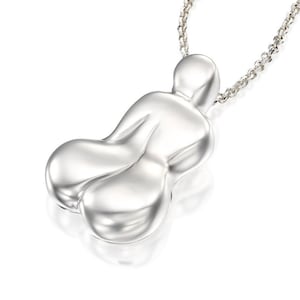 Sterling Silver Venus Pendant, Body Positivity Necklace, Female Empowerment, Feminist Jewelry, Modern Gift for Her