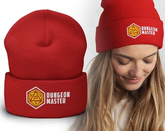 DND Dungeon Master geborduurde Baldurs Gate beanie Dnd Art Merch,, Dnd Dungeon Master, vakantiecadeau, Dungeon and Dragon,