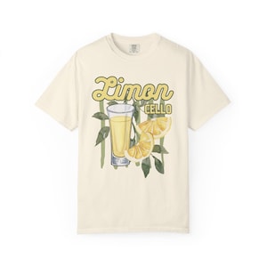 Limoncello Lemon Unisex T-shirt, Summer Citrus Tee, Yellow Fruit Shirt, Lemonade Lover Gift, Fruit Print Top