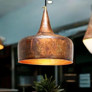 Pendant Light in Copper, Rustic Copper Kitchen Island Pendant Light ,Copper Pendant Light Fixture, Handmade Copper pendant Light Island Lamp