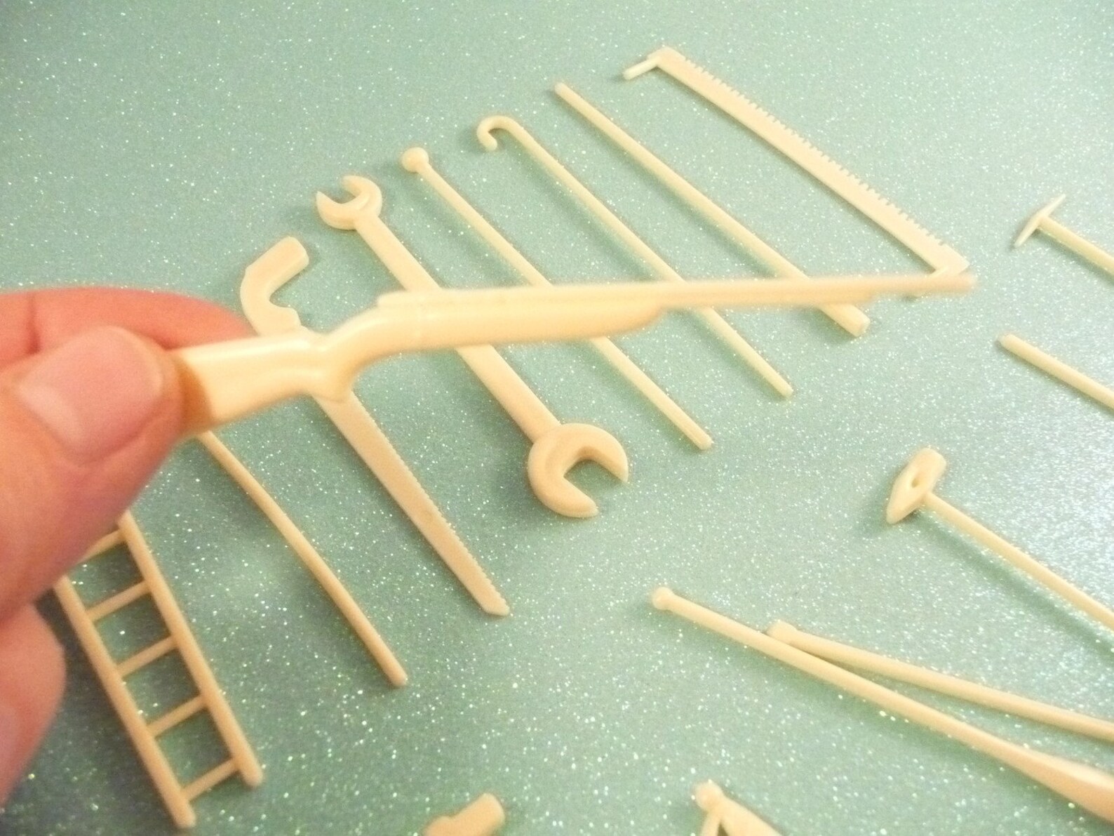 Vintage Tool Game Pick Up Sticks Stix 16 Plastic Miniatures Etsy