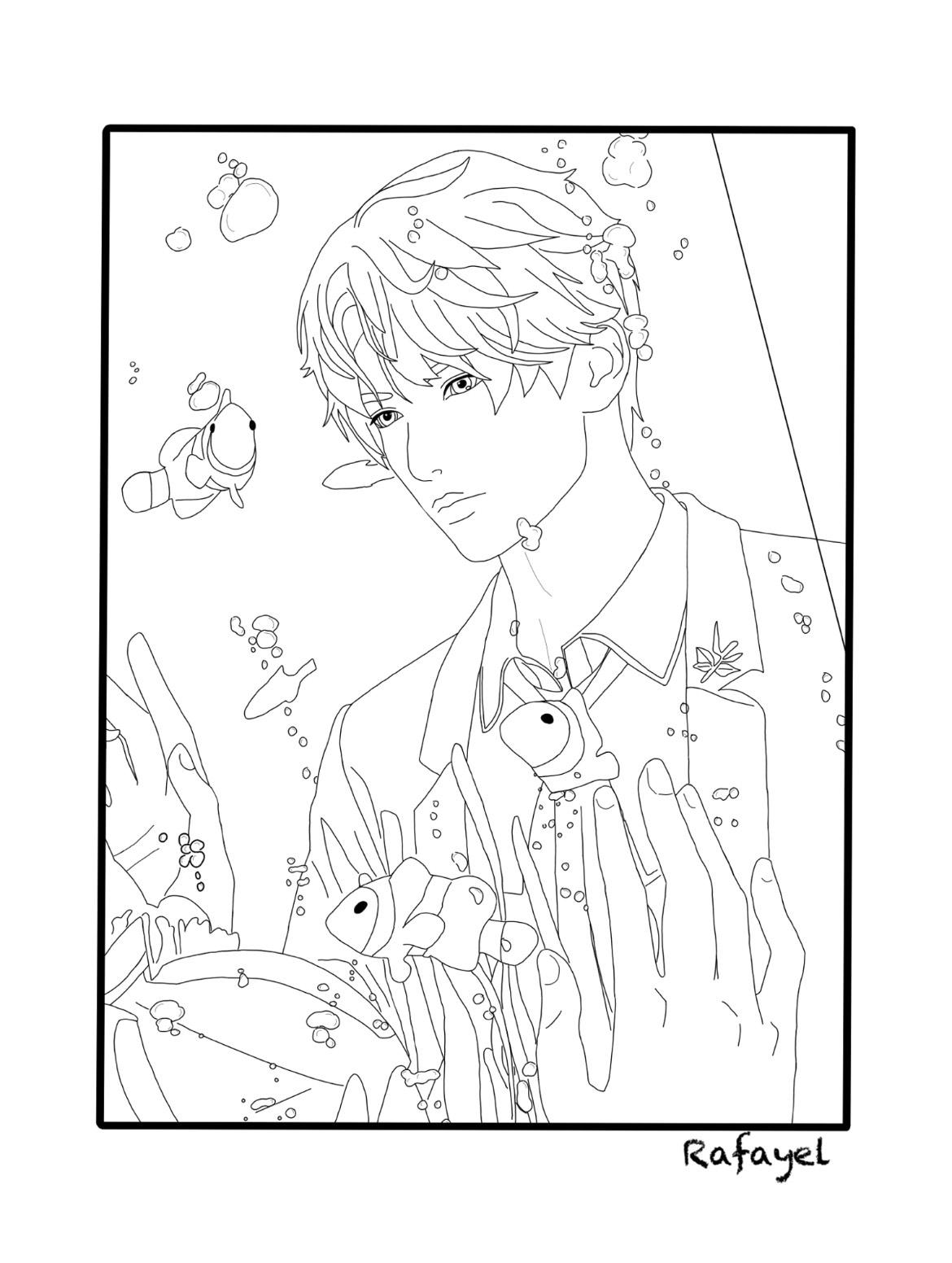 Love and Deepspace Coloring Page - Etsy