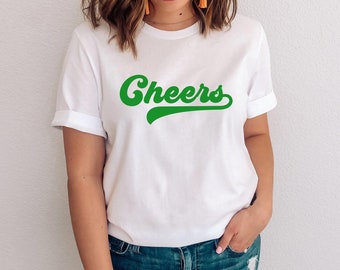 Cheers T-Shirt | St Patrick's Day T-Shirt | St. Patty's Day | Graphic Tee | Fun Irish Shirt | Luck Shirt | Lucky Shirt | Women's T-Shirt