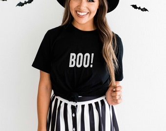 Camiseta Boo Halloween / Camisa de Halloween para mujeres / Camisa para fiestas de Halloween / Camisa divertida de Halloween