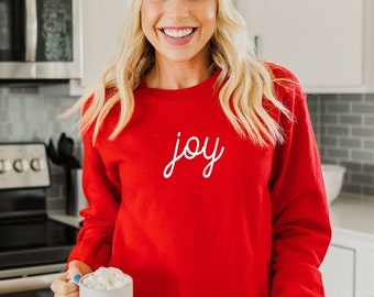 Joy Christmas Sweatshirt | Joy Holiday Sweatshirt | Women's Christmas Sweatshirt | Men's Christmas Sweatshirt | Joy Sweatshirt