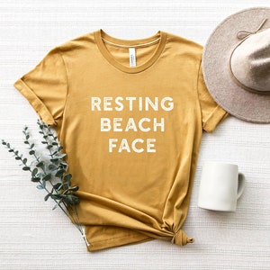 Resting Beach Face | Funny Summer Graphic Tee | Women&#39;s T-Shirt | Unisex Fix | Women&#39;s Shirt | Summer Shirt | Vacation Shirt | Beach T-Shirt