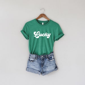 Lucky Shirt St Patrick's Day T-Shirt St. Patty's Day Lucky T-Shirt Fun Irish Shirt Luck Shirt Unisex Fit Shirt Women's T-Shirt Heather Kelly