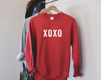 XOXO | Valentine's Day Sweatshirt | Love Shirt | Women's Sweatshirt | Fun Valentine Sweatshirt | Men's Shirt | Galentine's Day
