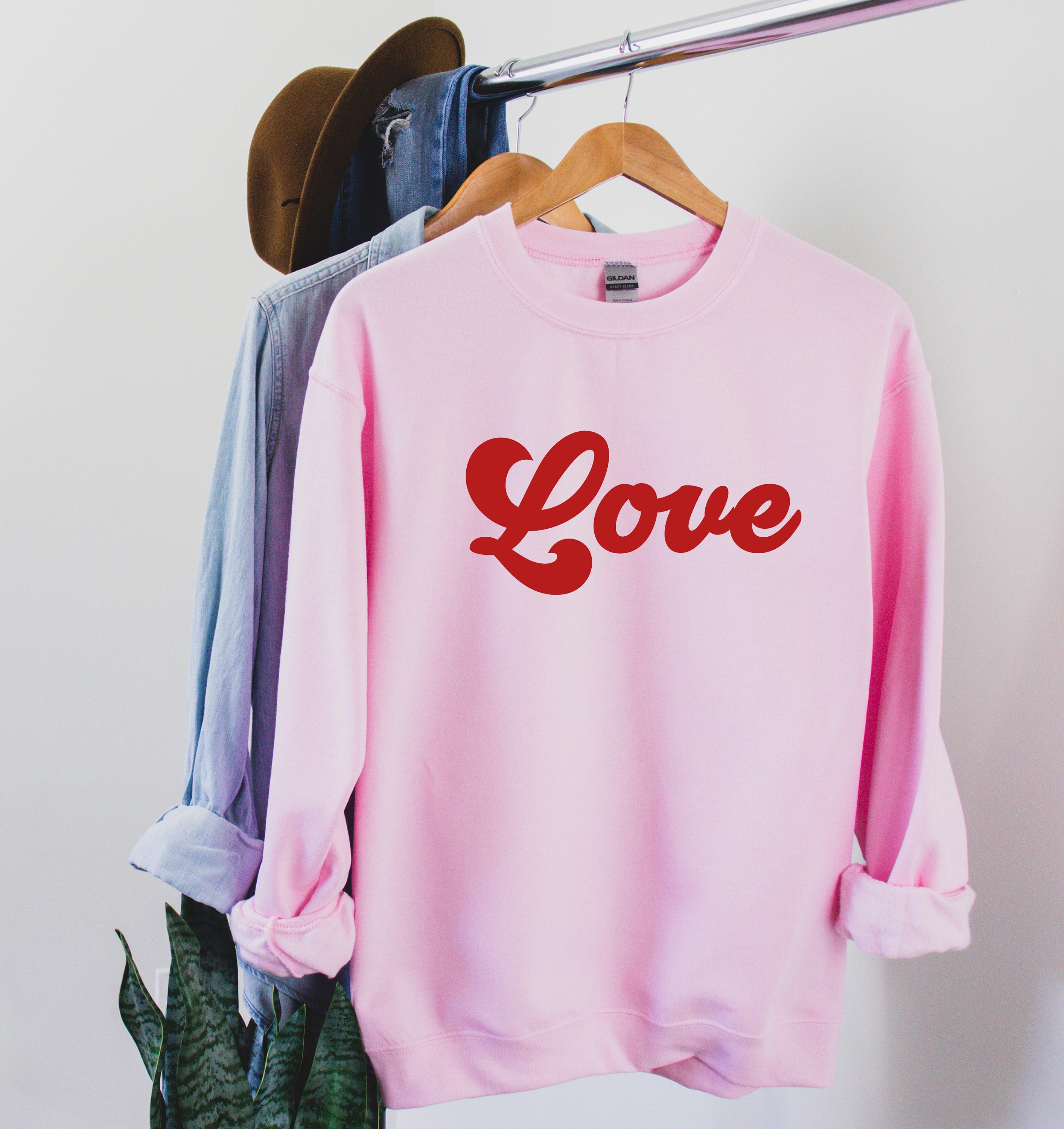 Love Valentine's Day Sweatshirt Women's Sweatshirt | Etsy