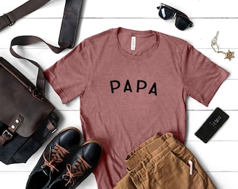 Papa Shirt | Super Soft Graphic T-shirt | Short Sleeve | Gift for Dad | Fun Dad Shirts | Men's T-shirt | Father's Day