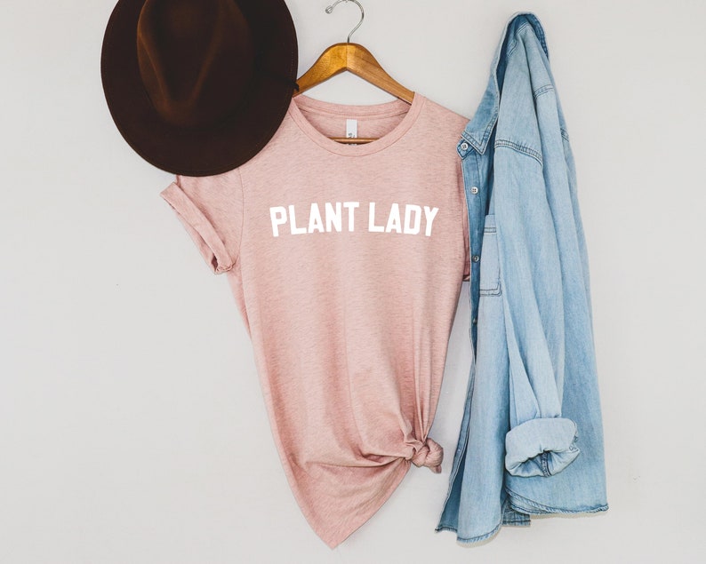 Plant Lady T-Shirt Graphic Tee Women's T-Shirt Plant Lover Shirt Mother's Day Gift Plant Shirt Women's Shirt Plant Mom T-Shirt image 3