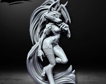Loona Figure, Hazbin Hotel Stl File 3D Printing, Loona Stl 3D model design, Statue Stl, Hazbin Hotel Digital STL, Loona Figure Stl Model