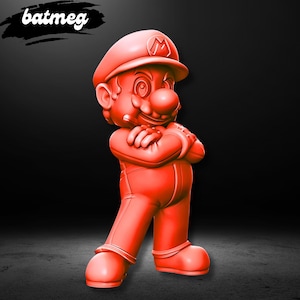 Mario Figur, Super Mario Bros Stl-Datei 3D-Druck, Mario Figur 3D-Modell Design, Mario Figur Digitale STL, Super Mario Bros Stl Modell