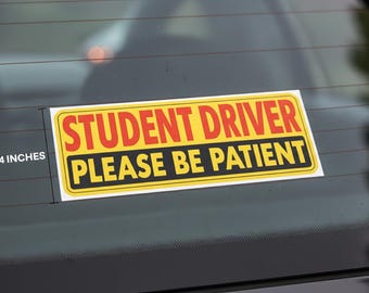 New Driver Car Stickers – Removable, Paint-Safe Vinyl Decals (2 Pcs)