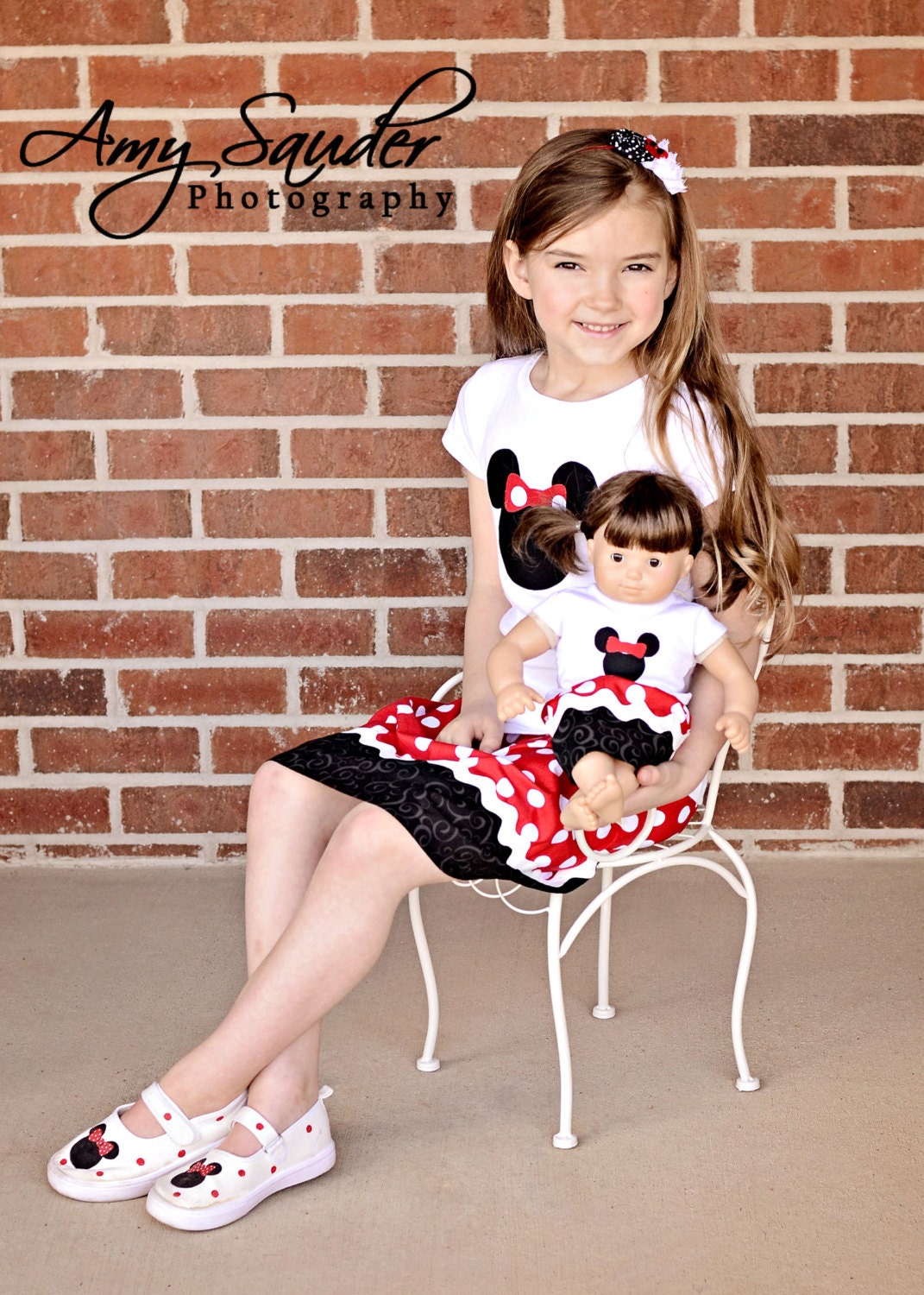Boutique Matching Doll and Girl Outfits Minnie Mouse Etsy