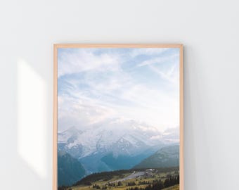 Mt. Rainier Digital Download | Mountain Photography Print | Pacific Northwest Wall Art | Printable Nature Landscape