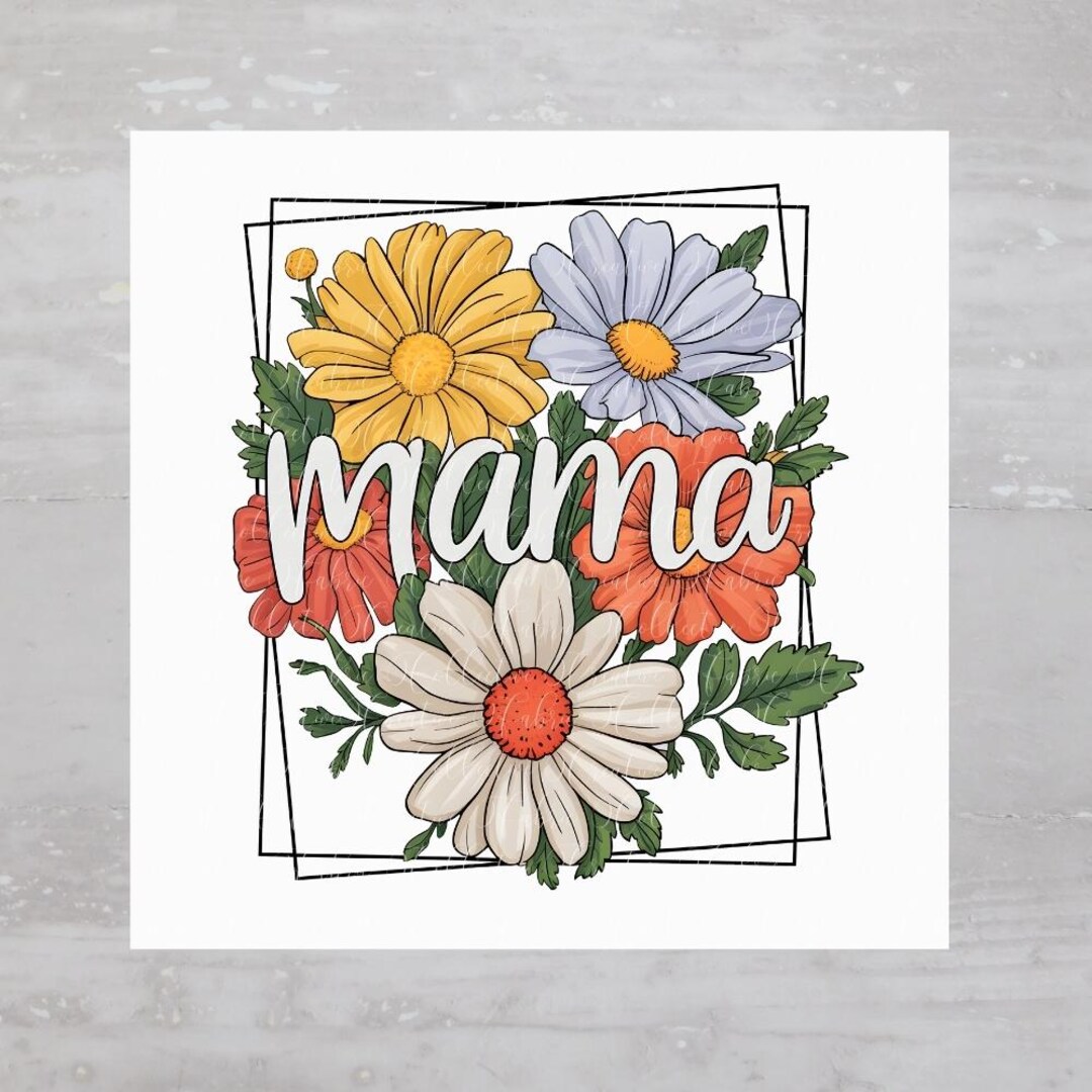 Mama Panel Floral Mama Mothers Day Fabric Quilting Panel A785, Quilt Sewing Block ...