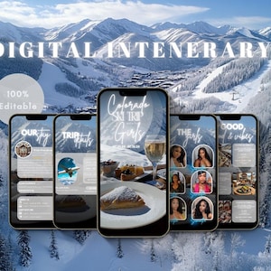 Colorado Girls Trip Itinerary, Digital Trip itinerary, travel itinerary, Birthday Weekend, Weekend Itinerary, Digital Schedule, Girls Trip