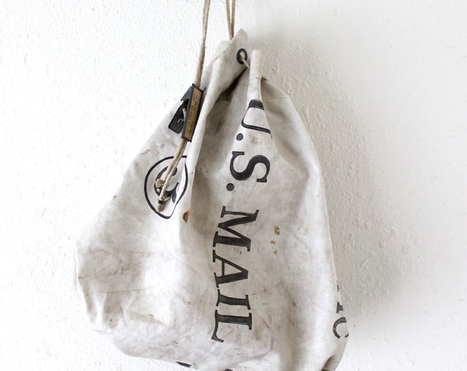 Vintage Canvas US Mail Bag Etsy