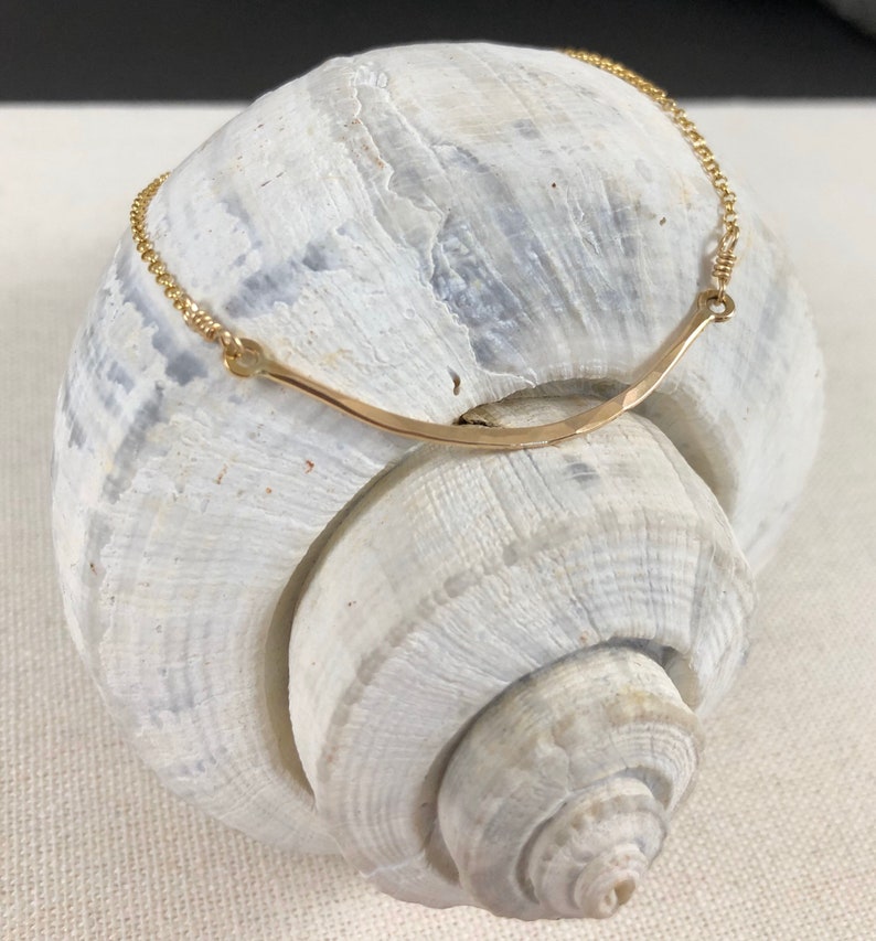 Everyday Canoe Necklace in Gold Fill