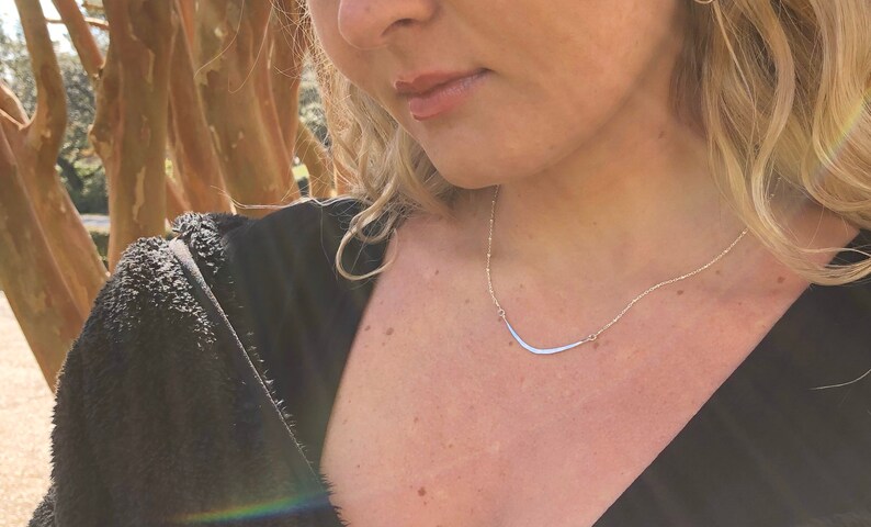 Everyday Canoe Necklace in Gold Fill