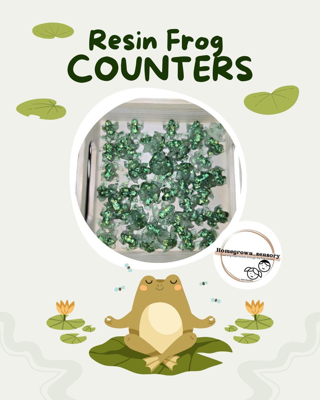 Resin Frog Counter Set, Sensory Toy - Etsy