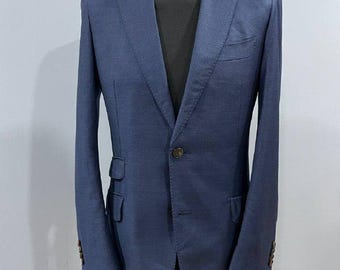 Suitsupply Vitale barberis canonico blazer azul para hombre Uk 38 Eur 48