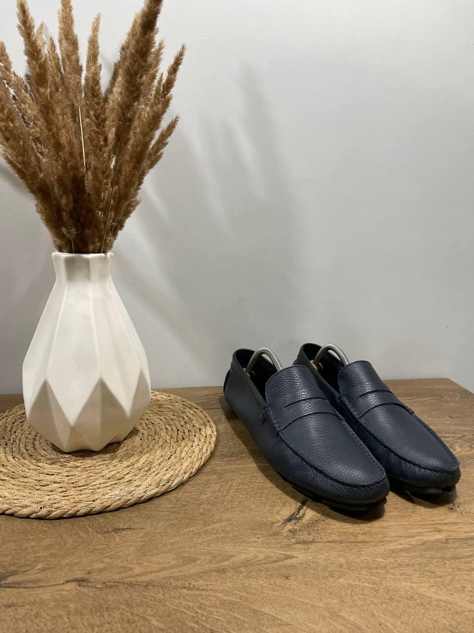 Boggi Milano Mens Blue Classic Loafers Casual Shoes Size US  display picture 2