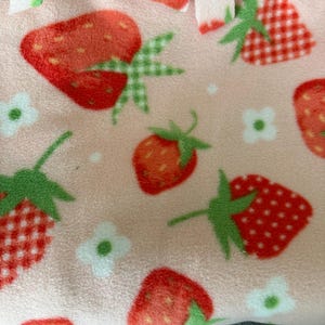 Strawberry Pattern Blanket: Double-Sided Picnic Blanket