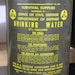 Cylindrical Liquid Container Carry Bag Green Canadian Cold War Era